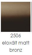 PROFILPLAST 451082506 ELOXÁLT ÍVES MATT BRONZ ÉLVÉDŐ 8 mm 2,5 M