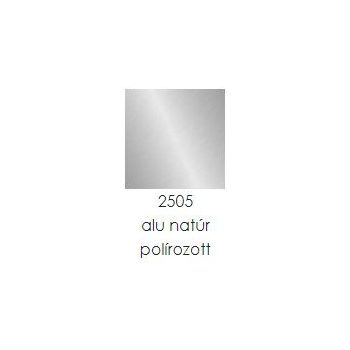   PROFILPLAST 451122505 NATUR ALU ÍVES POLÍROZOTT ÉLVÉDŐ 12,5 mm 2,5M