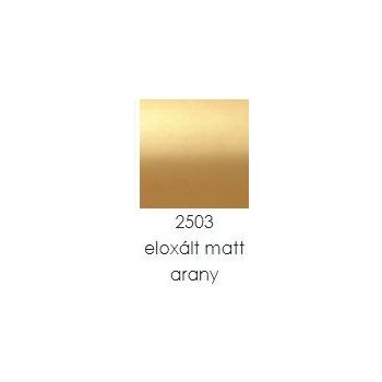   PROFILPLAST 451222503 ELOXÁLT SZÖGLETES MATT ARANY ÉLVÉDŐ 12,5 mm 2,5M
