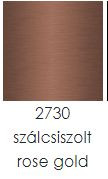 PROFILPLAST NOX PREMIUM 456042730 SZÁLCSISZOLT ROSEGOLD DEKORCSÍK 20 mm 2,7 M