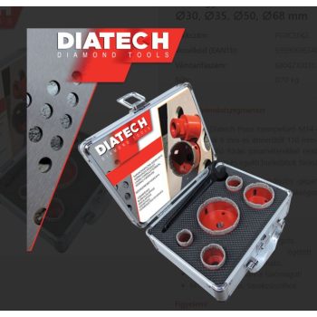   DIATECH GYÉMÁNTFÚRÓ KÉSZLET-2 M14 SAROKCSISZOLÓHOZ (25-30-35-50-68 mm)