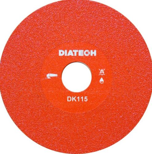 DIATECH DK 115 115x30X22,2 ÜVEGVÁGÓ KORONG PIROS