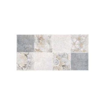 KAI EDEN GEOMETRIC LIGHT GREY 25X50 FALBURKOLÓ DEKOR