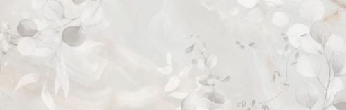 KEROS QUARTZ FLORAL GRIS 30X90 RET MATT FALBURKOLÓ DEKOR