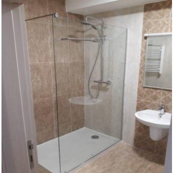  AKCIÓ POL WALK-IN ZUHANYFAL, INOX, TRANSPARENT (PROVIDNO) 90x200