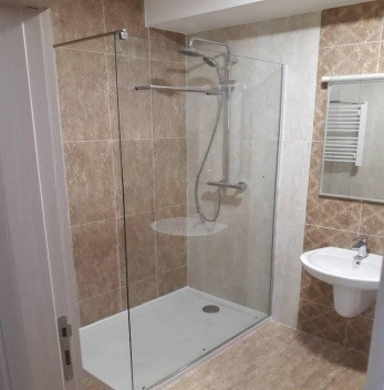 POL WALK-IN ZUHANYFAL, INOX, TRANSPARENT (PROVIDNO) 100x200