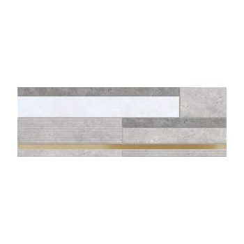 TOZA 5633 CLAIRE GREY DECOR 20X60 FALBURKOLÓ